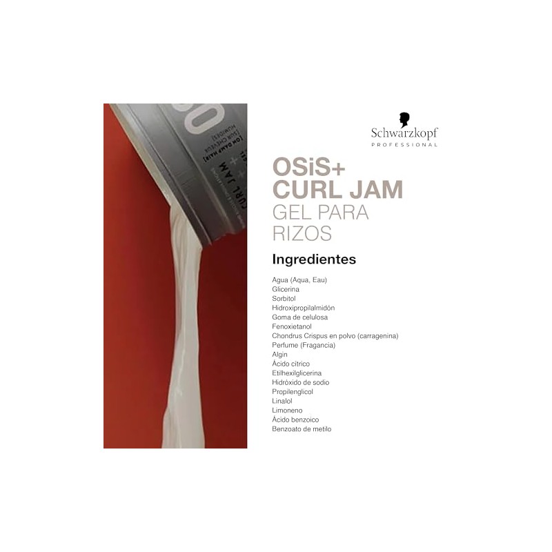 OSIS - Curl Jam Gel de Rizos 300 ml, Hidrata