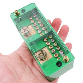 Tiardey 660V 30A Single Phase Meter Box Junction Power Distribution Terminal Block - 2 Inlet 12 Outlet