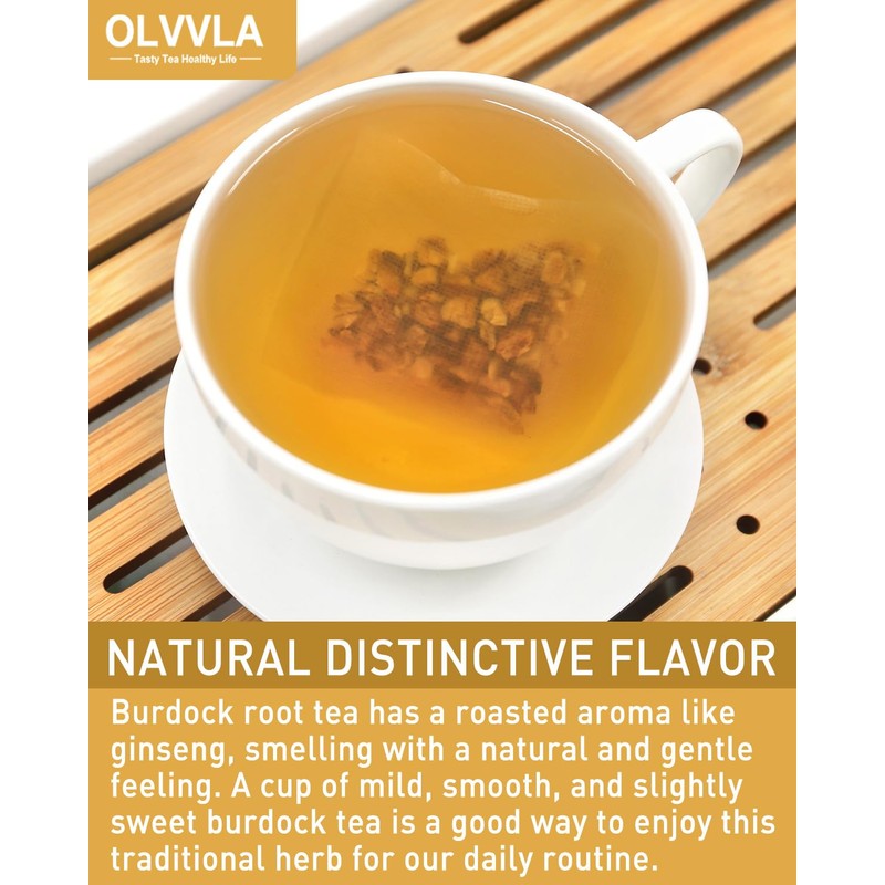 Olvvla - Premium Burdock Root Tea - 2.5g X 60