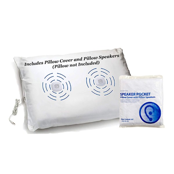 Speaker Pillow Cover: Hear Central: Tinnitus Management, Sound Therapy, Music Pillow, Sleep Therapy: Helping The World Sleep Better