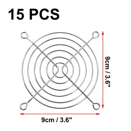 sourcing map Metal Fan Grill Fan Guard Protective Case for 90mm Computer PC Cooling Fan- 15pcs