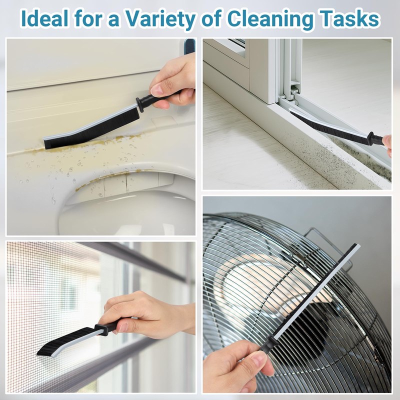 Alyvisun 3 Pack Hard Bristle Crevice Tool Gap, Thin Cleaning