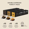Nespresso Capsules Vertuo, Double Espresso Variety Pack, 30-Count Coffee Pods