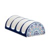 Bico Blue Talavera Ceramic Taco Holder, Taco Stand Rack Tray,