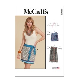 McCall's Learn to Sew Misses' Wrap Skirts Sewing Pattern Kit, Design Code M8409, Sizes 16-18-20-22-24
