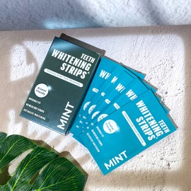 Fast Result 3hp Peroxide Teeth Whitening Strips 14 Treatment Non Slip Strips, Invisible FitFlavor: Mint