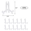 Cretty-Meet 12pcs 3" Mini Clear Plastic Easels, Little Display Stands
