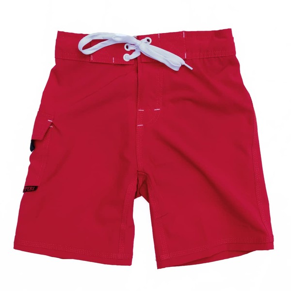Maui Rippers Junior Lifeguard Shorts Red Small