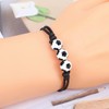 Pack of 12 Football Bracelets with Adjustable Woven Cord, Football