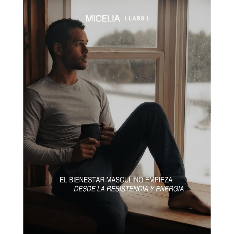 Masculine Vitality Micelia Labs Energía, resistencia y bienestar masculino Cordyceps