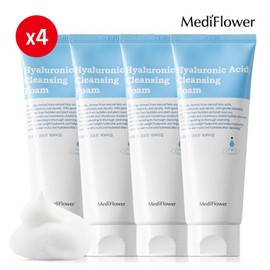 Mediflower 메디플라워 히알루론산 클렌징폼 150mlx4 Medi Flower Hyaluronic Acid Cleansing Foam 150ml x 4