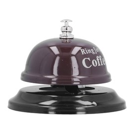 Call Bell, Restaurant Ring Classic Bell Shaped, Stainless Steel Reception Kitchen Restaurant Call, Desk Bell Service Call for Bar/Diet Bar/Coffee Shop(Black)
