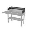 28 Inch Griddle Wind Guard/Wind Screen and Griddle Warming Rack