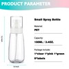 IFDGCTK 3 Pack 3.4oz/100ml Small Spray Bottle, Empty Plastic Spray