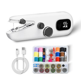 Handheld sewing machine, convenient electric mini sewing machine, suitable for home use, sewing fabric and clothes, easy to learn, for beginners, DIY