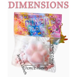 BARRU 1 Piece Large Cat Paw Squishy - Anti-Stress Toy - Extra Large Cat Paw Squeeze Toys for Children & Adults - Ideal Gifts for Stress Relief