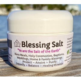 Urban ReLeaf BLESSING SALT! Blessed Dead Sea Salt from the Dead Sea. Holy Ceremony Wedding Anointing Baptism Meals Housewarming, Bless Family, Home, Special Occasions. Purify, Meditate, Cleanse, Sacrament