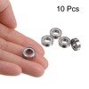 sourcing map 10pcs MR126ZZ Deep Groove Ball Bearings 6x12x4mm Chrome