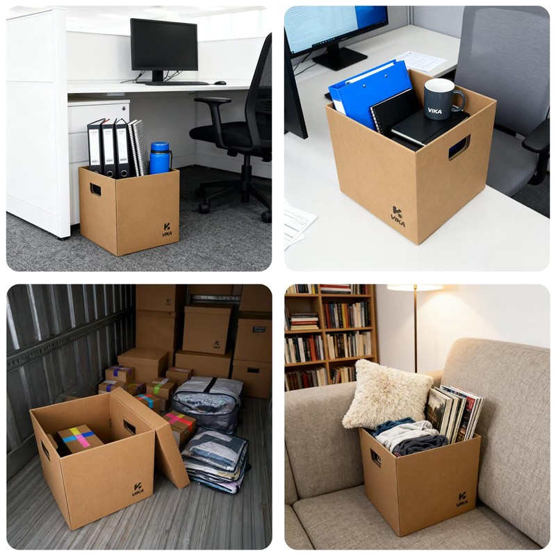 Vinyl Record Storage Box & Moving Box – Sturdy Cardboard