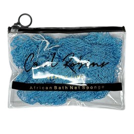 African Exfoliating Net Sponge:_Sky Blue