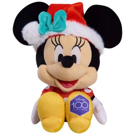 Just Play Disney100 Years of Wonder Minnie Mouse Large Holiday Plush Stuffed Animal, Kids Toys for Ages 2 Up by Just Play
