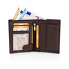 KRONIFY Men's Leather Wallet, Genuine Leather Wallet, RFID Protection, Landscape