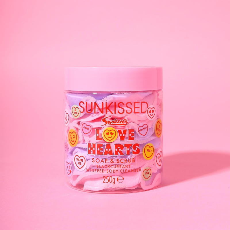 Sunkissed x Love Hearts Soap & Scrub Whipped Body Cleanser