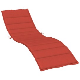 TREATLIFE HOME Enhance Outdoor Comfort with Sun Lounger Cushion, Durable Polyester Fabric, Soft Foam Filling, Melange Red, 78.7" x 23.6" x 1.6"