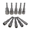ChgImposs 10pcs Magnetic Hexagon Sockets 6-15mm 1/4-Inch Hex Shank Nut