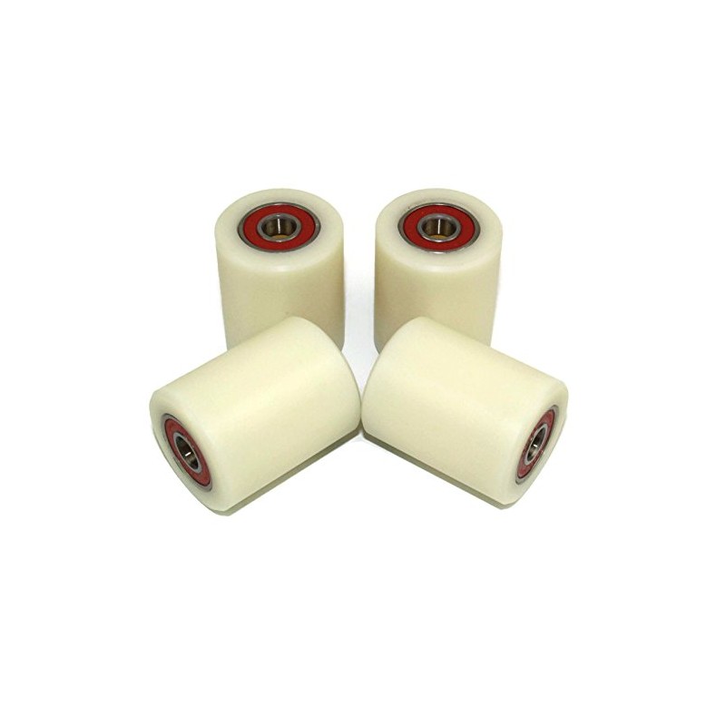 Set of 4 Castors with Ball Bearings, Nylon and Polyamide