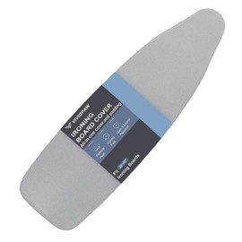 VividPaw Extra Large Ironing Board Cover and Pad 22x57, 21x57 Thick Padding, Elastic Edge, Silicone Coated, Resist Scorching, Adjustable Fastener, Heavy Duty Padded Iron Board Covers (Grey)