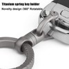 TISUR Titanium Key Ring, Car Key Chain, For Men, Smart