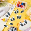 BENECREAT 15 Pairs Doll Eyes Patch, Blue Black White Polyester