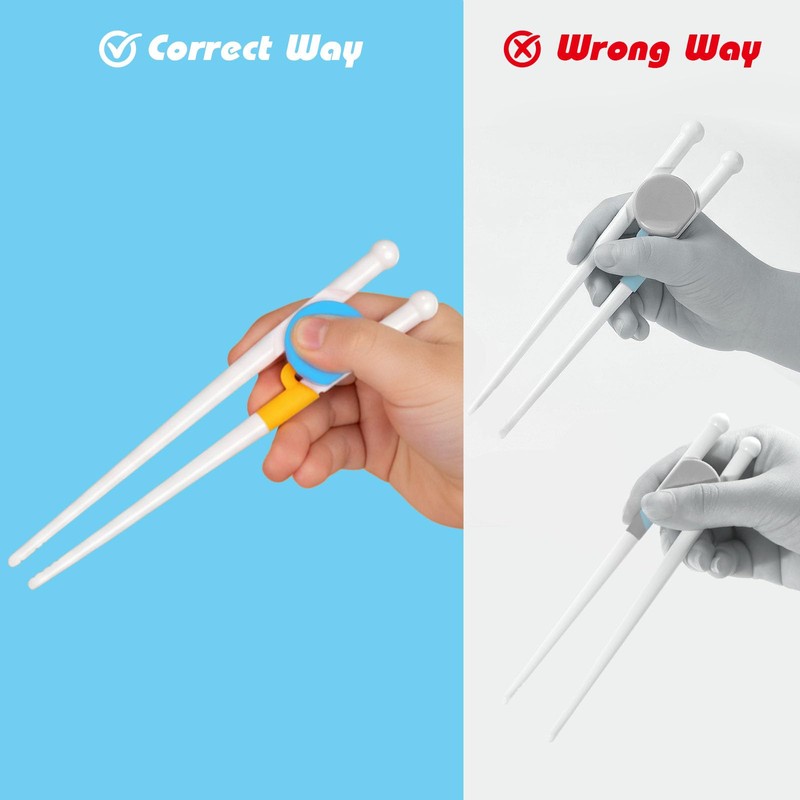 Kidsfantasy Chopsticks for Kids, 2 Pairs Training Chopsticks for Toddlers