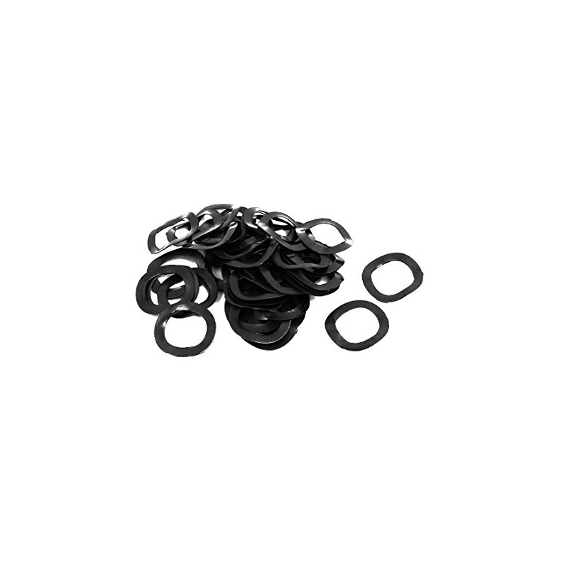 Sourcingmap 10mm Inner Diameter 15mm Outer Dia 0.3mm Thickness Carbon