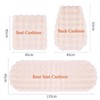 EDVKLNG Luxury Thickened Plush Car Seat Cushion Set,Soft Fluffy Protector