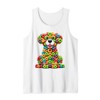 Fruit Loops Cat Fun Tank Top, White