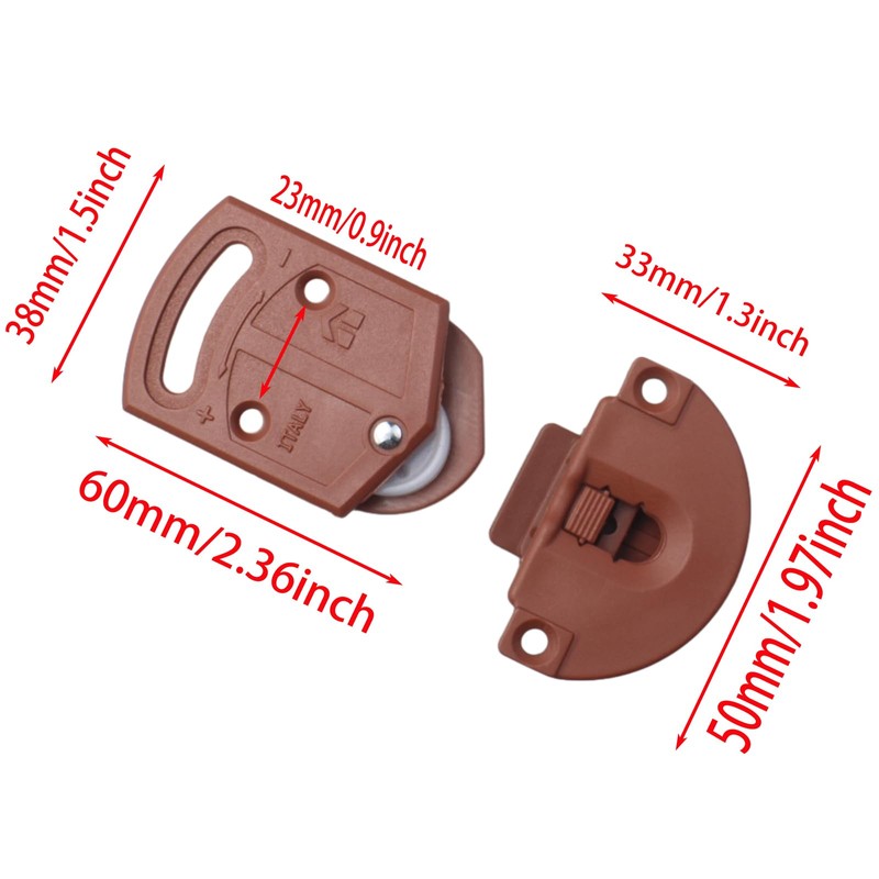 2 Pcs Old-Fashioned Wardrobe Sliding Door Roller Gear Track Panel