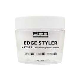 Eco Style Krystal Styling Pomade with Pineapple & Coconut – Lightweight Hold, Shine & Frizz Control, 3 oz