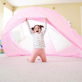 The Original AirFort Build A Fort in 30 Seconds, Inflatable for Kids, Pink/White