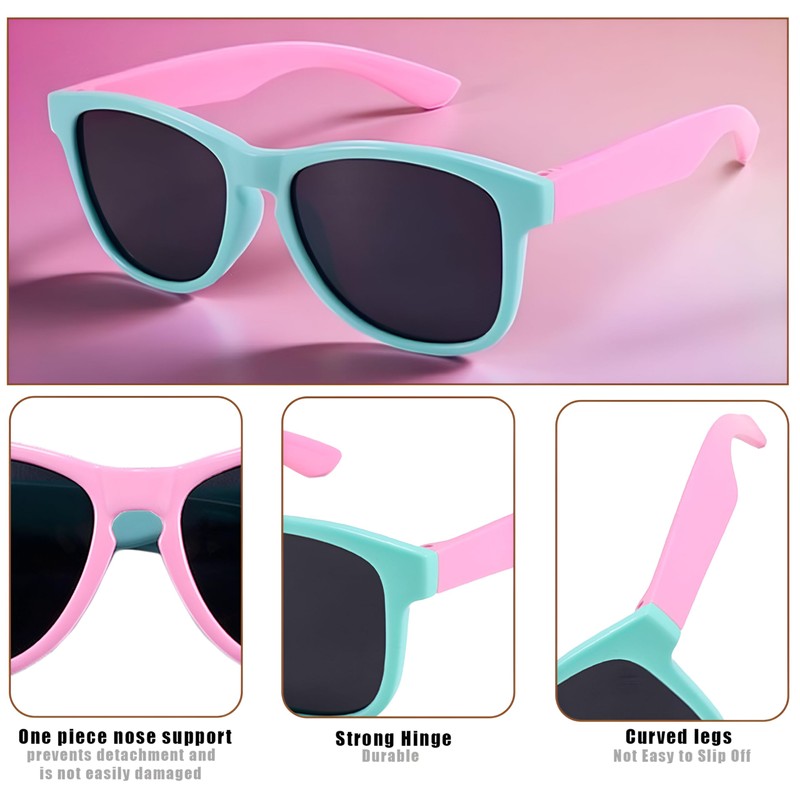 Vxcvzv 1Pcs Kids Sunglasses, Polarized UV400 Children Sunglass for Boys