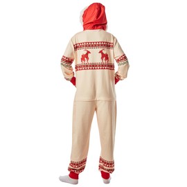 haikyuu Women Adult Christmas Onesie Pajama Long Sleeve Hooded Kigurumi Homewear Costume Outfits (medium, Reindeer multicolored)