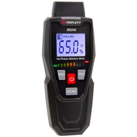 Triplett MS245 Pin/Pinless Moisture Meter for Wood and Building Materials with Audible Indicator