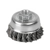 Surtek C513 Carda copa trenzada alambre delgado 3" x 0.35