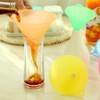 SUCHUANGUANG 5 Pcs Plastic Funnel Colorful Small Medium Large Assorted