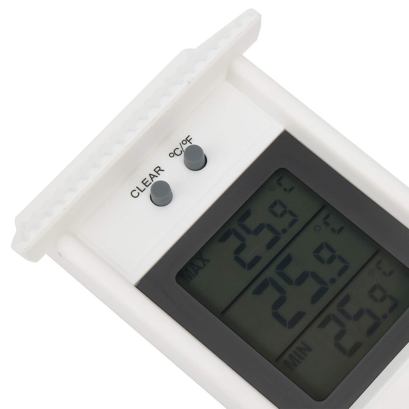 Outdoor Digital Thermometer Waterproof Garden Temperature Gauge Meter with Hook