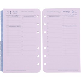 Franklin Planner Original 1 Page Daily Refill 12 Month Edition Begins July 2025 Pocket 86459