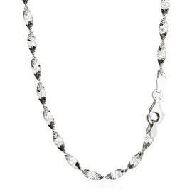 NKlaus Herringbone Pattern: 925 Silver Herringbone Chains, 45 cm, 50 cm, 3.3 mm Width - A Stylish Silver Necklace for Women with a Distinctive Presence, Sterling Silver
