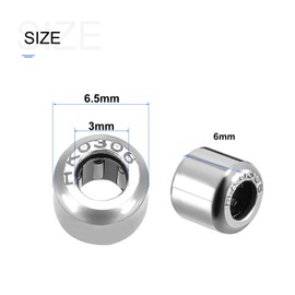 METALLIXITY HK0306 Needle Roller Bearings 3mm IDx6.5mm ODx6mm H 5 Packs for Industrial