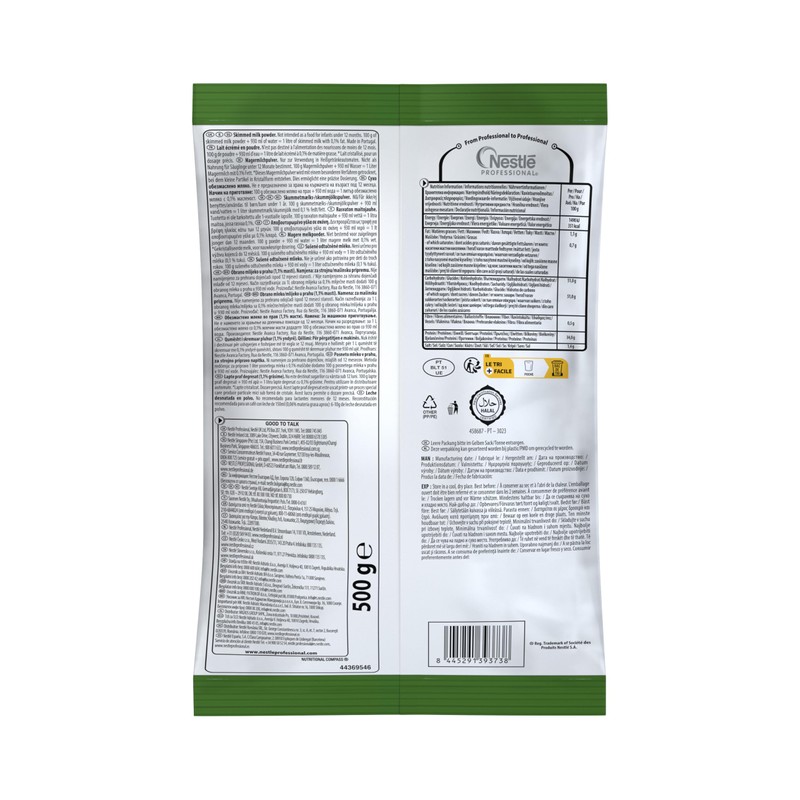 NESTLÉ Latte in Polvere 100% Scremato, Busta 500g